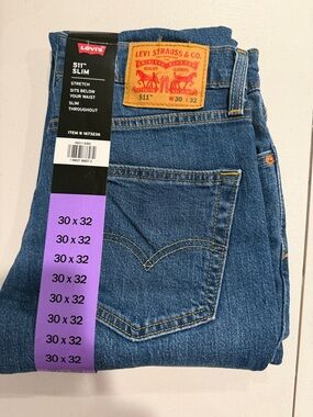 Levi's 511 Slim size waist 30 and leno32 Men's Jeans - Denim Blue